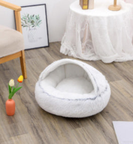 Round Plush Warm Bed House