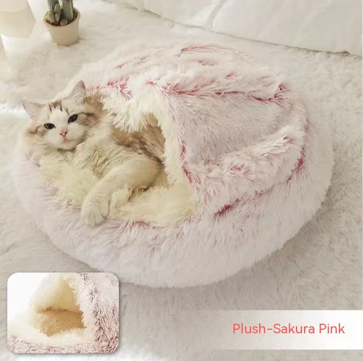 Round Plush Warm Bed House