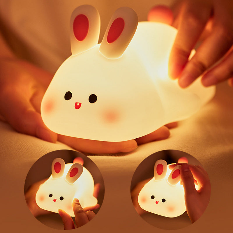 Big Face Rabbit Silicone Night Light