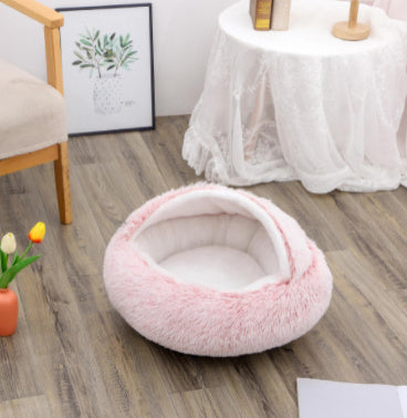 Round Plush Warm Bed House