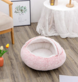 Round Plush Warm Bed House