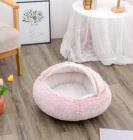 Round Plush Warm Bed House