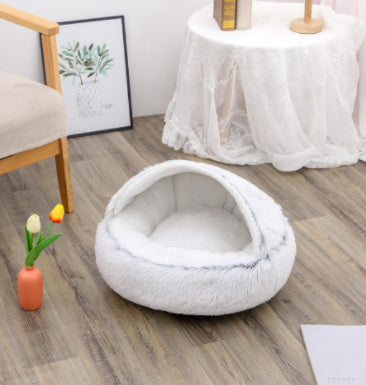 Round Plush Warm Bed House
